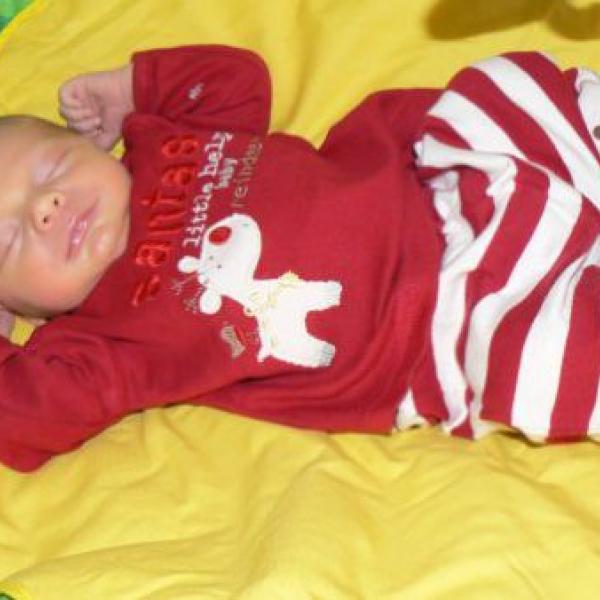 Náš první klouček.