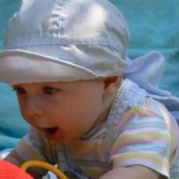 Náš první klouček.