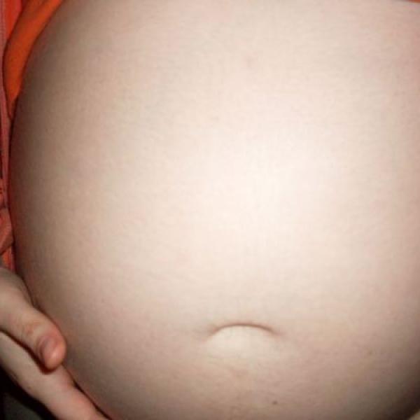 moje bříško v 8. měsíci