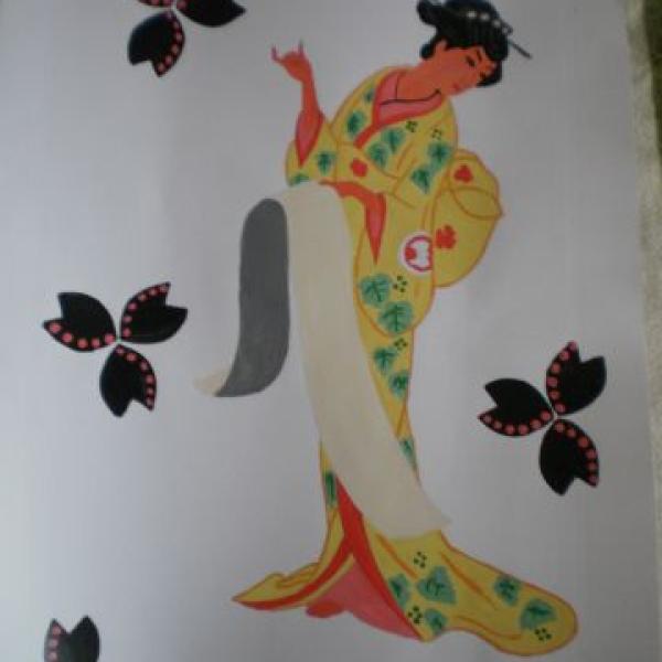 vyrobená dekorace radečkovi do pokojíku na zeď... :-)