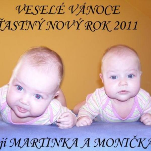 veselé vánoce přejí Lucka, Míra Martinka a MOnička