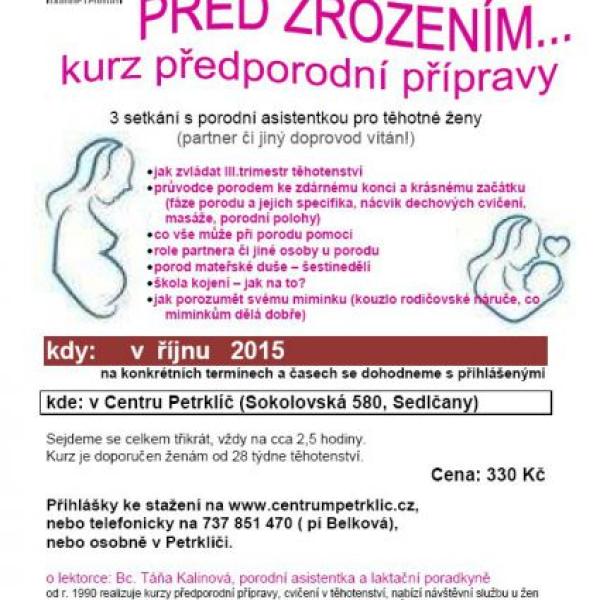 Sedlčany - předporodní kurz Před zrozením