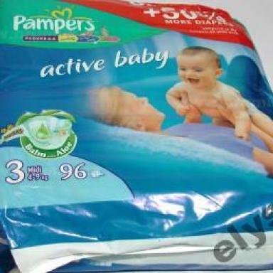 plenky PAMPERS ACTIVE BABY 3 A ACTIVE GIRL 4