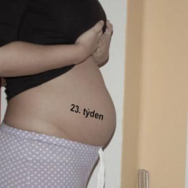 Pupík 23.týden