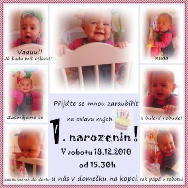 Vivi první narozeniny