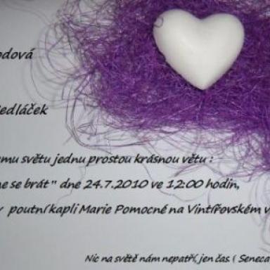 Naše oznámení, všechno sama, tak šup, pochvalte, pokritizujte :))) 