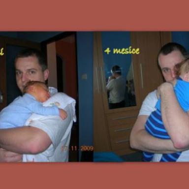 dneska máme 4 měsícce aneb porovnejte sami,jak nám vyrostl
